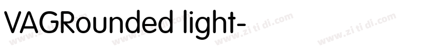 VAGRounded light字体转换